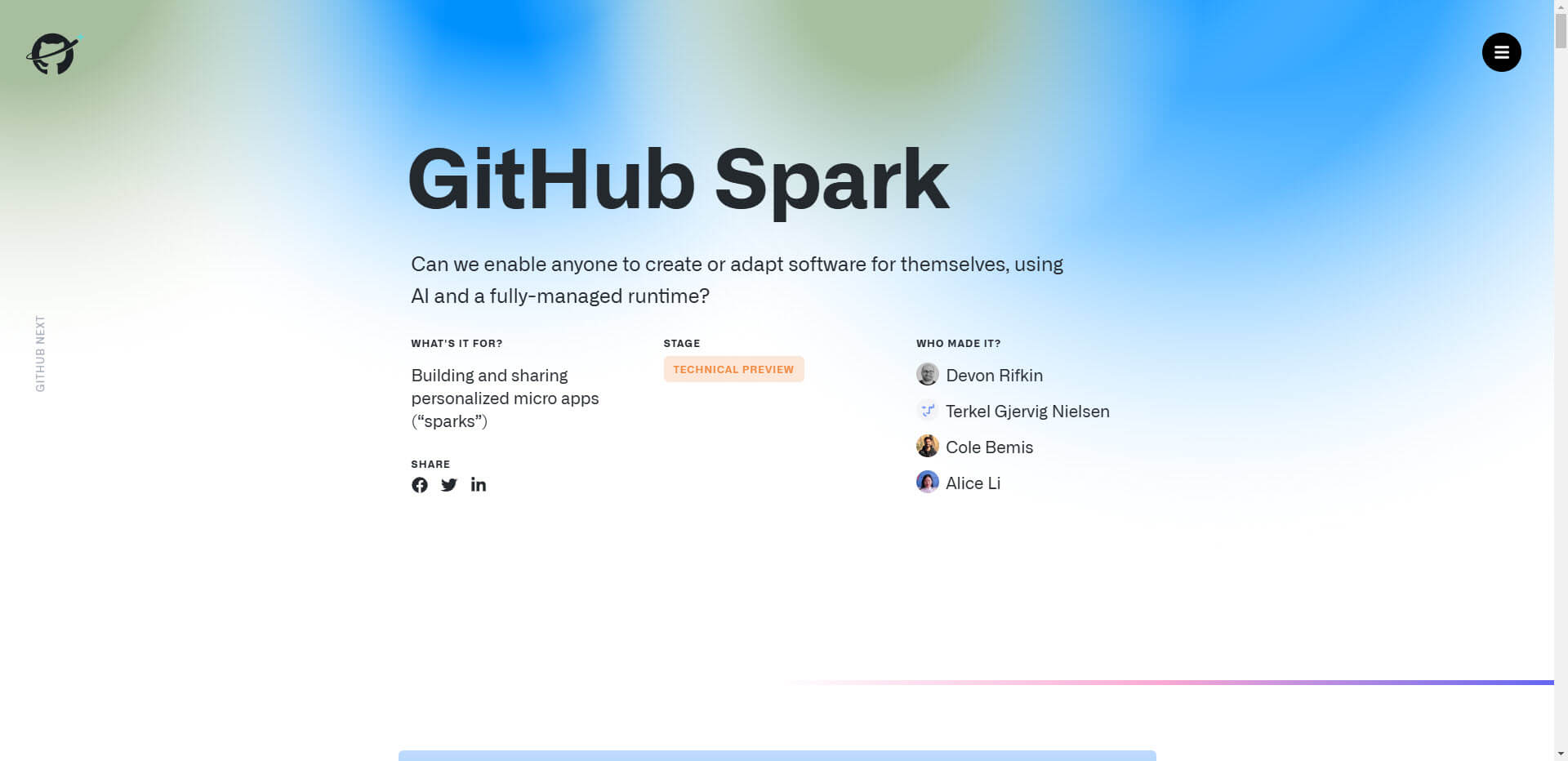 GitHub Spark