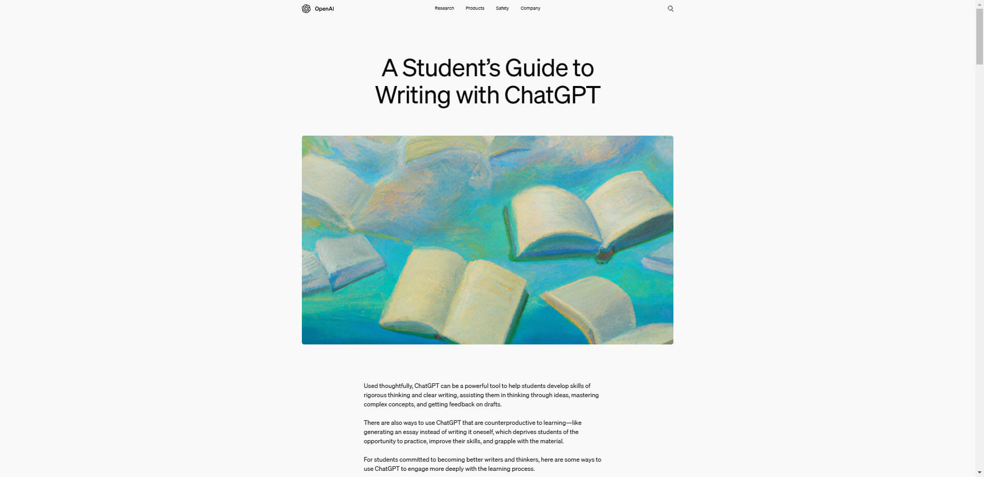 OpenAI ChatGPT - Students Guide to write with ChatGPT