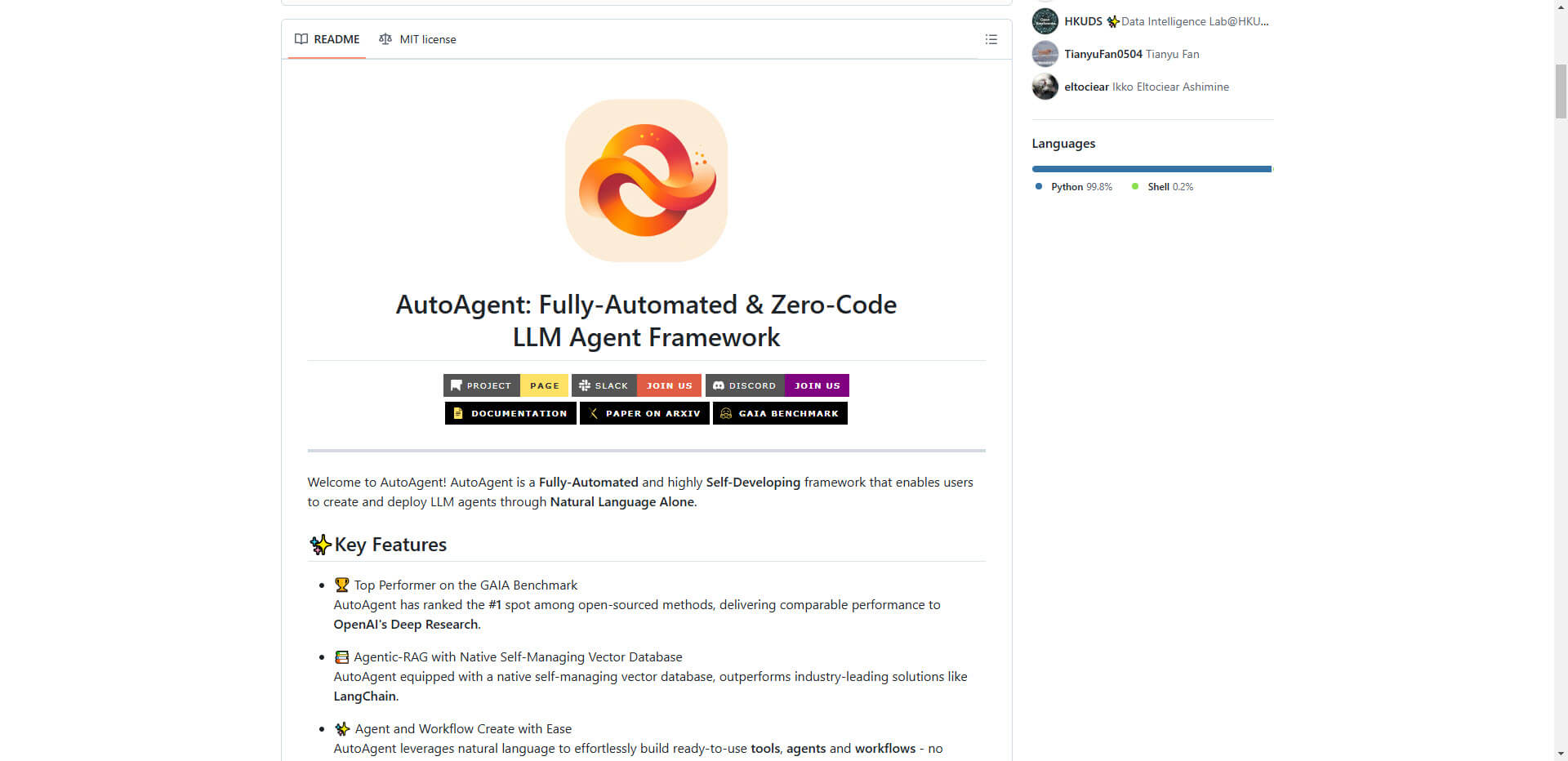 AutoAgent Framework