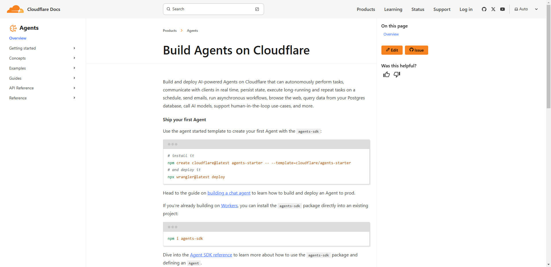 Cloudflare Agents