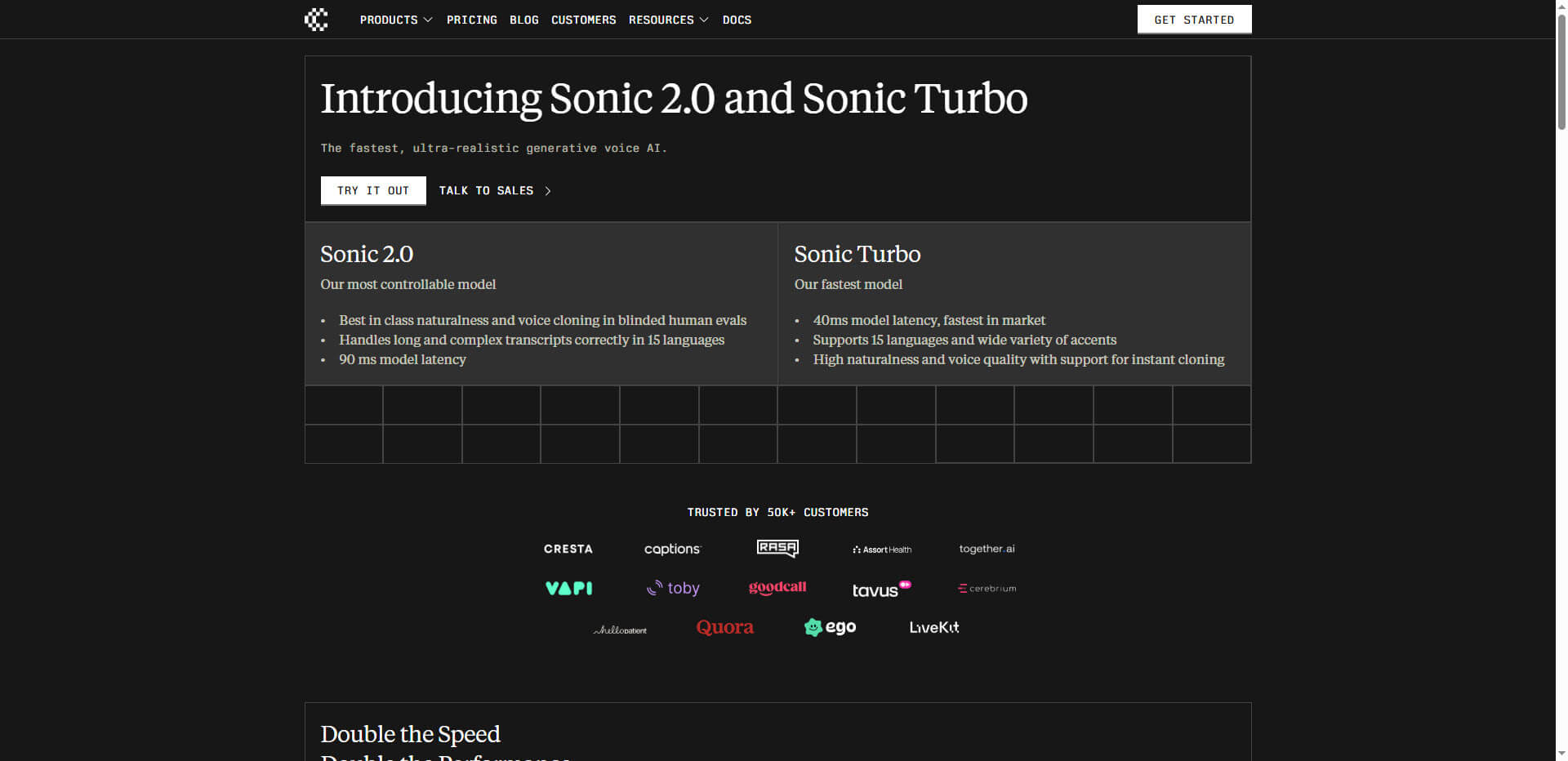 Cartesia Sonic 2,0 and Sonic Turbo