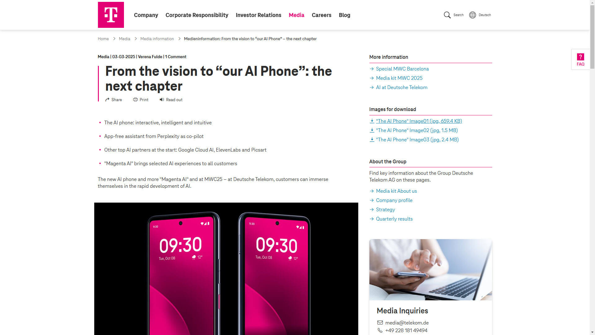 Telekom AI Phone