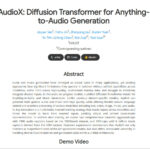 AudioX anything-to-audio generation