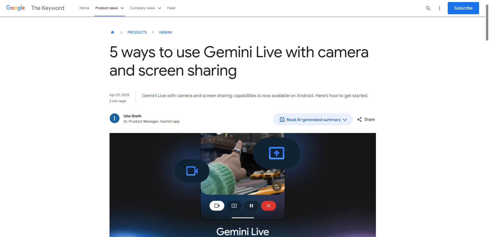 Gemini Live How to use it
