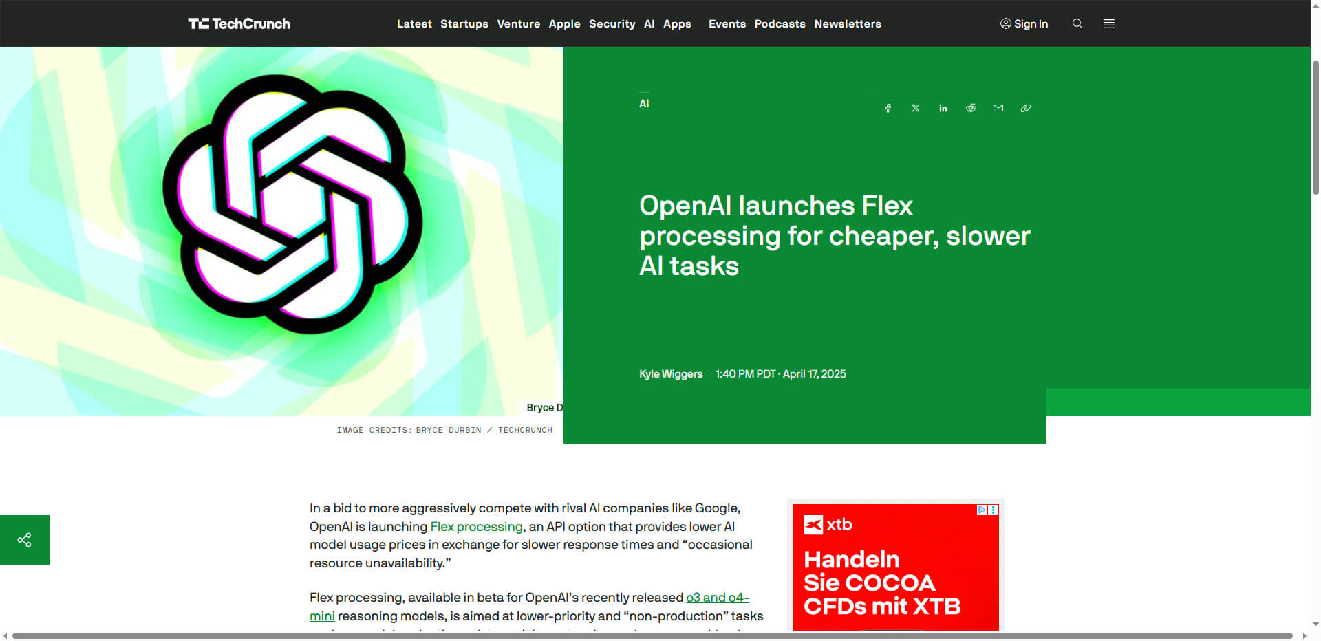 OpenAI launches Flex processing for cheaper, slower AI tasks