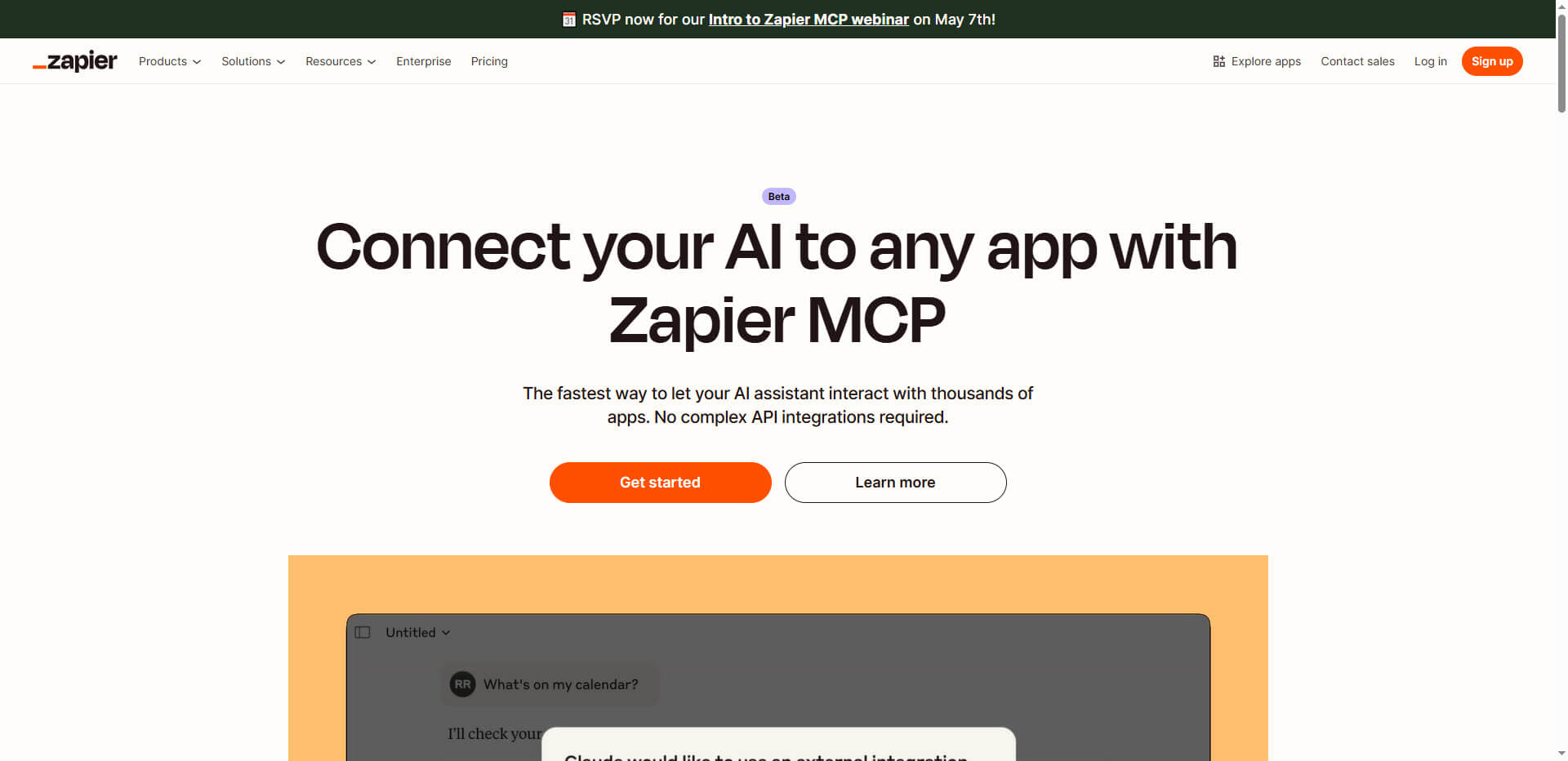 Connect your AI to any app with Zapier MCP