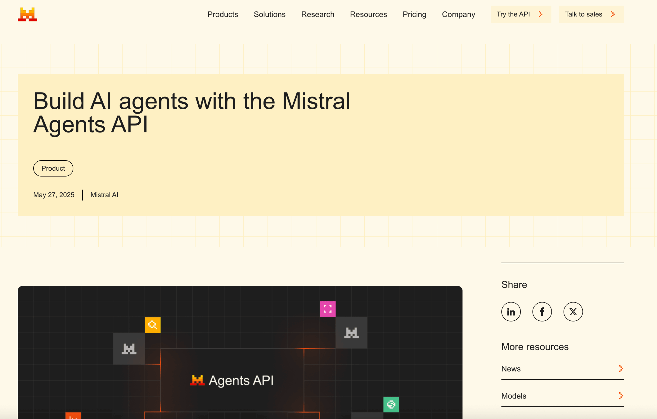 Mistral AI Agents API