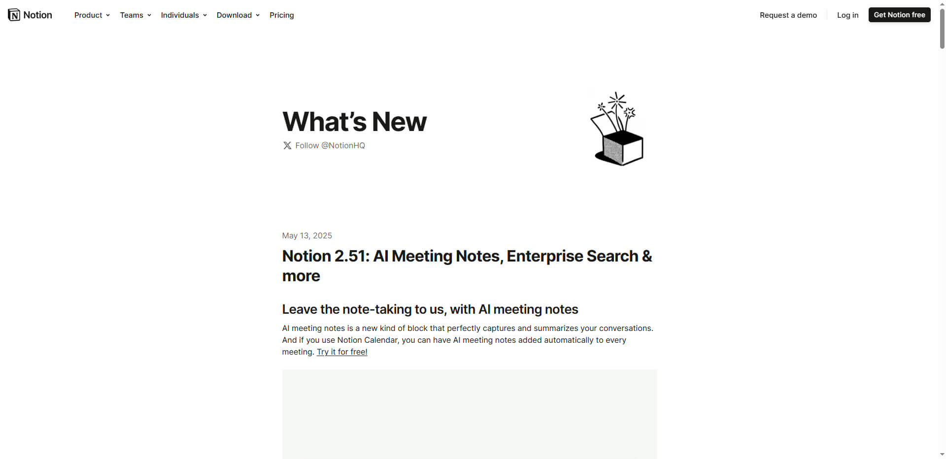 Notion AI Meeting notes