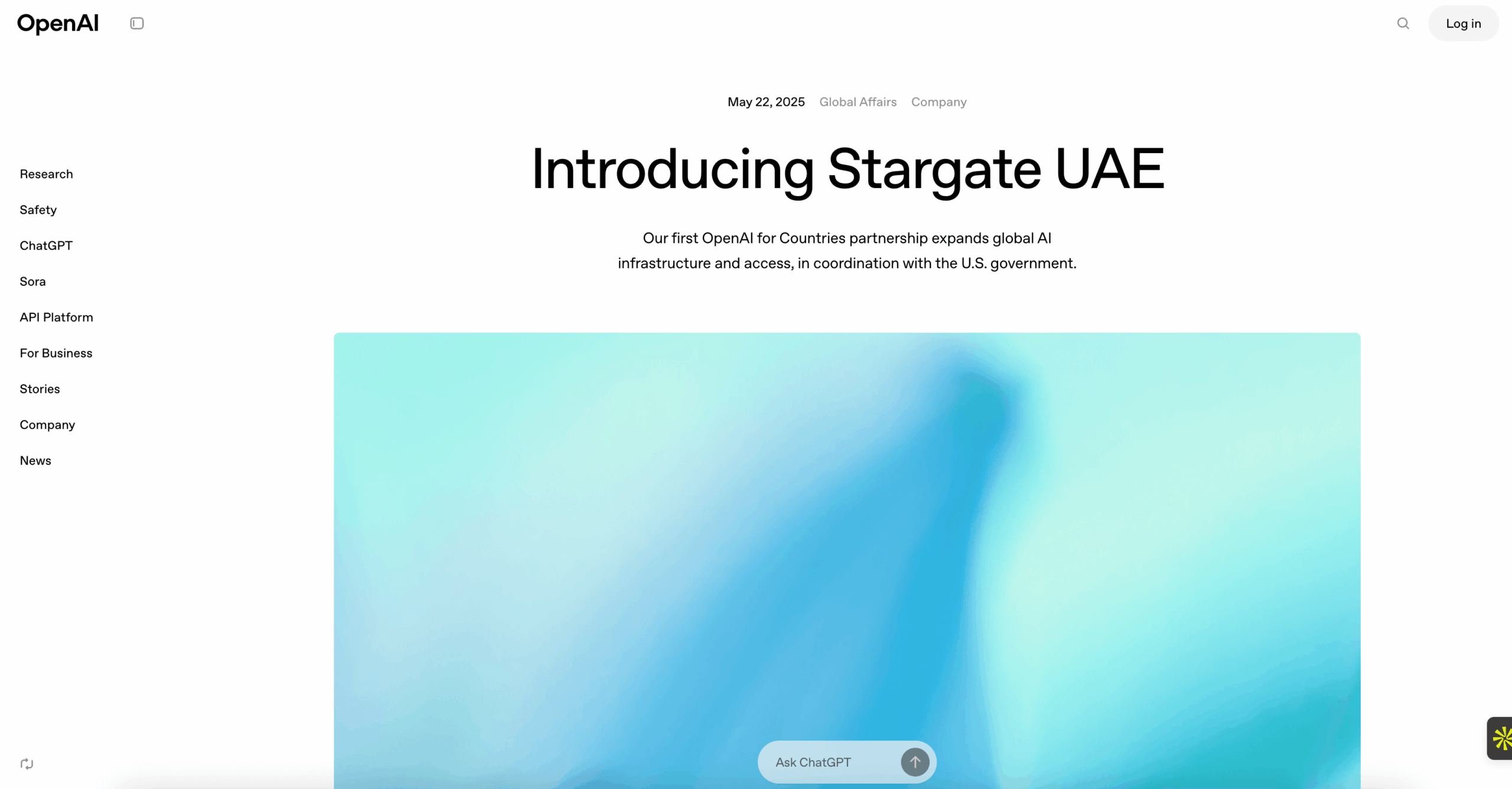 OpenAI Introducing Stargate UAE
