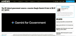 Google Gemini: 0,47$ Milliarden-Deal mit US-Regierung verändert KI-Beschaffung