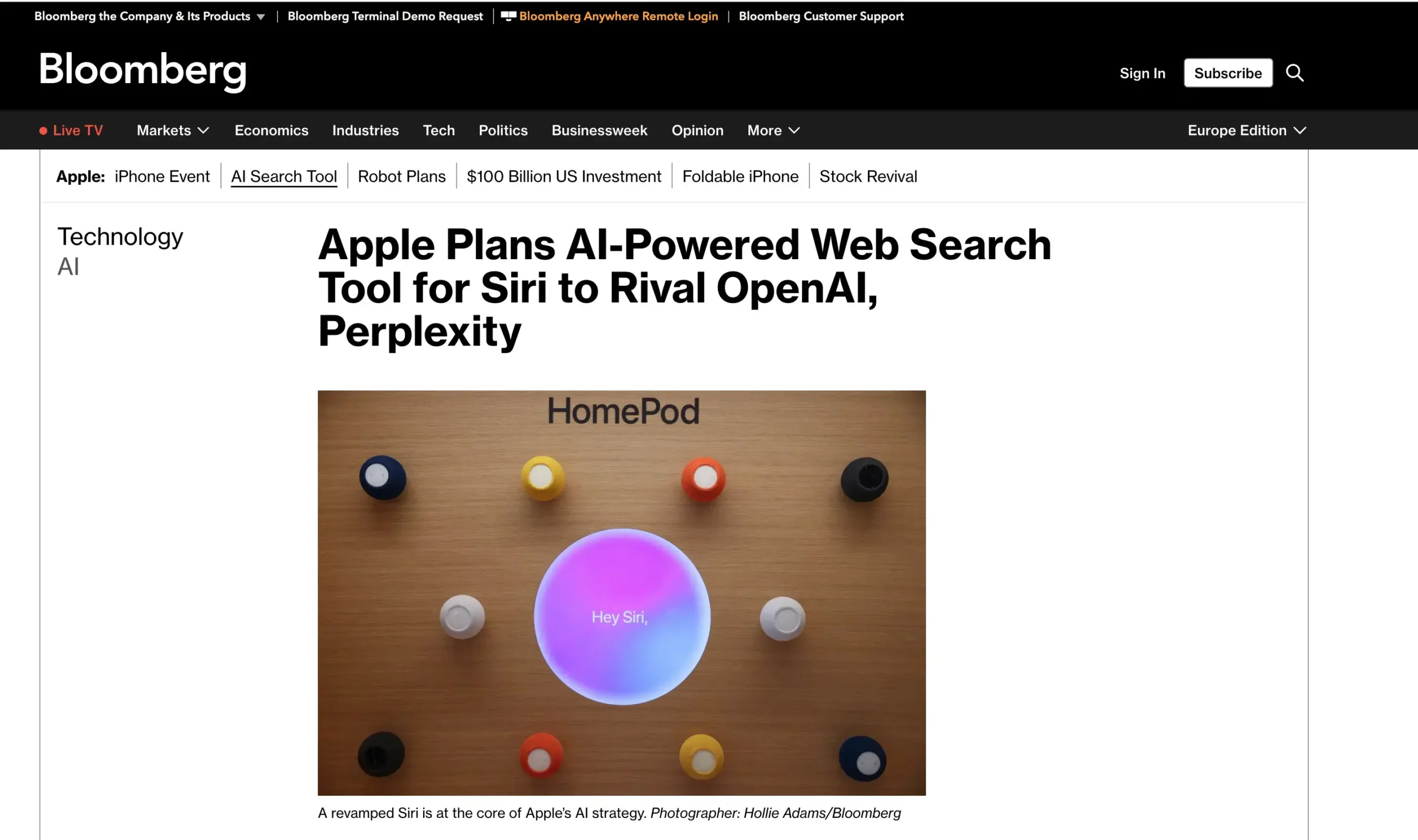 Apple entwickelt KI-Suchmaschine: Siri wird bis 2026 zum intelligenten Antwort-Engine