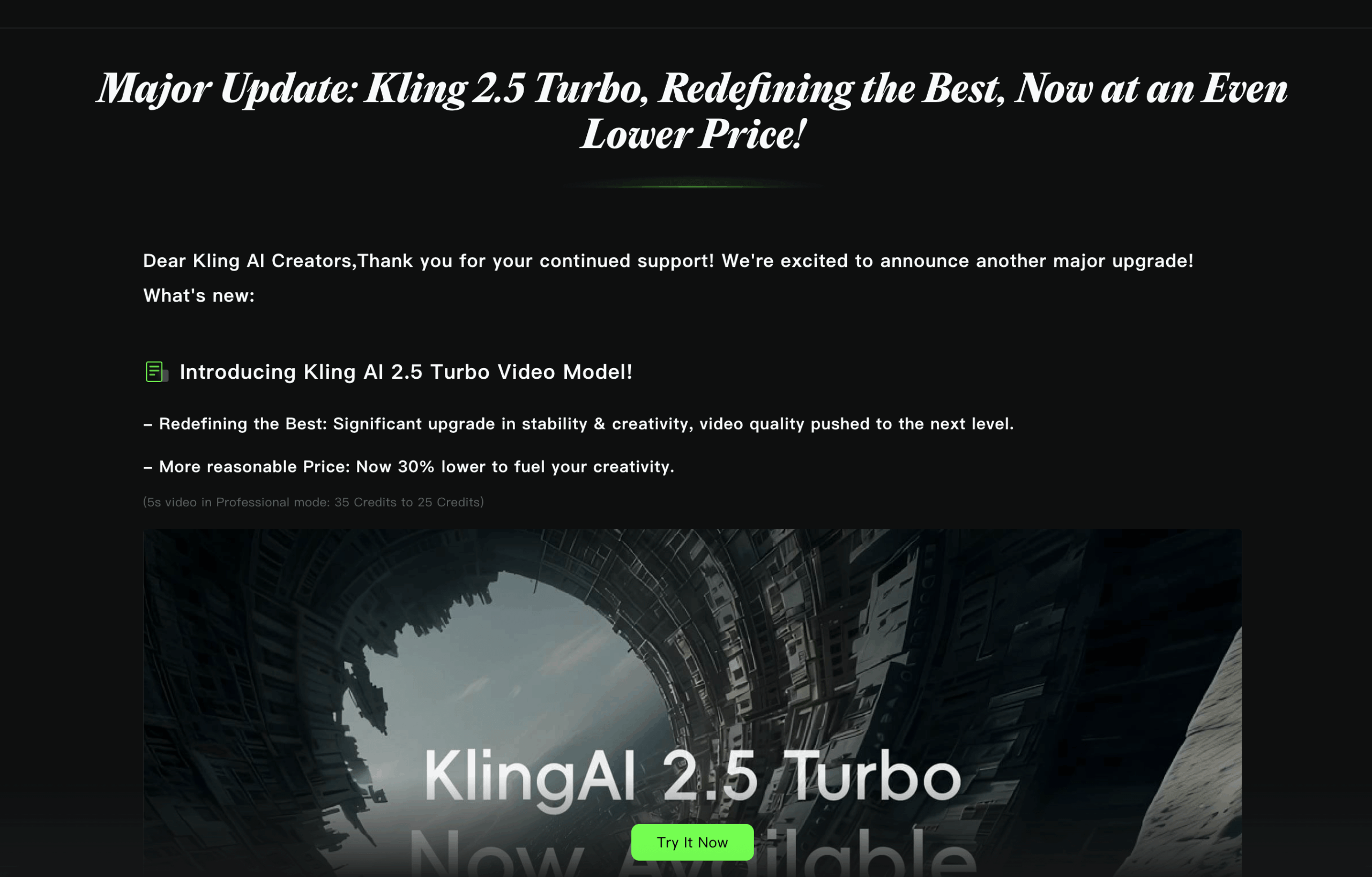 Kling AI 2.5 Turbo