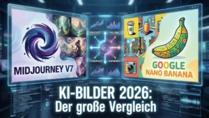 KI-Bilder 2026: Der große Vergleich – Midjourney v7 vs. Google Nano Banana