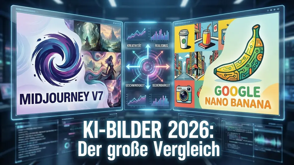 KI-Bilder 2026: Der große Vergleich – Midjourney v7 vs. Google Nano Banana