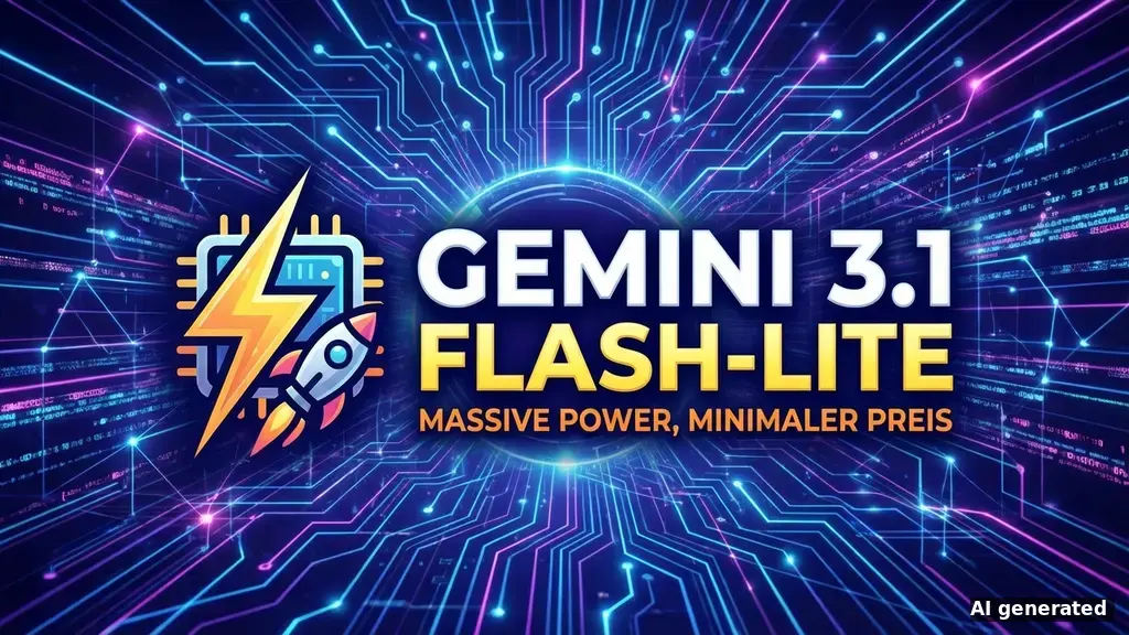 Gemini 3.1 Flash-Lite: Massive Power, minimaler Preis