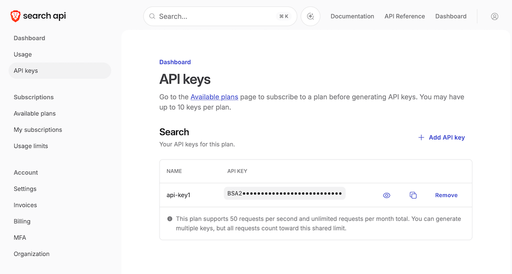 Brave-API-Key anlegen, um die Websuche in OpenClaw zu nutzen