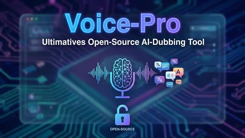 Voice-Pro: Ultimatives Open-Source AI-Dubbing Tool