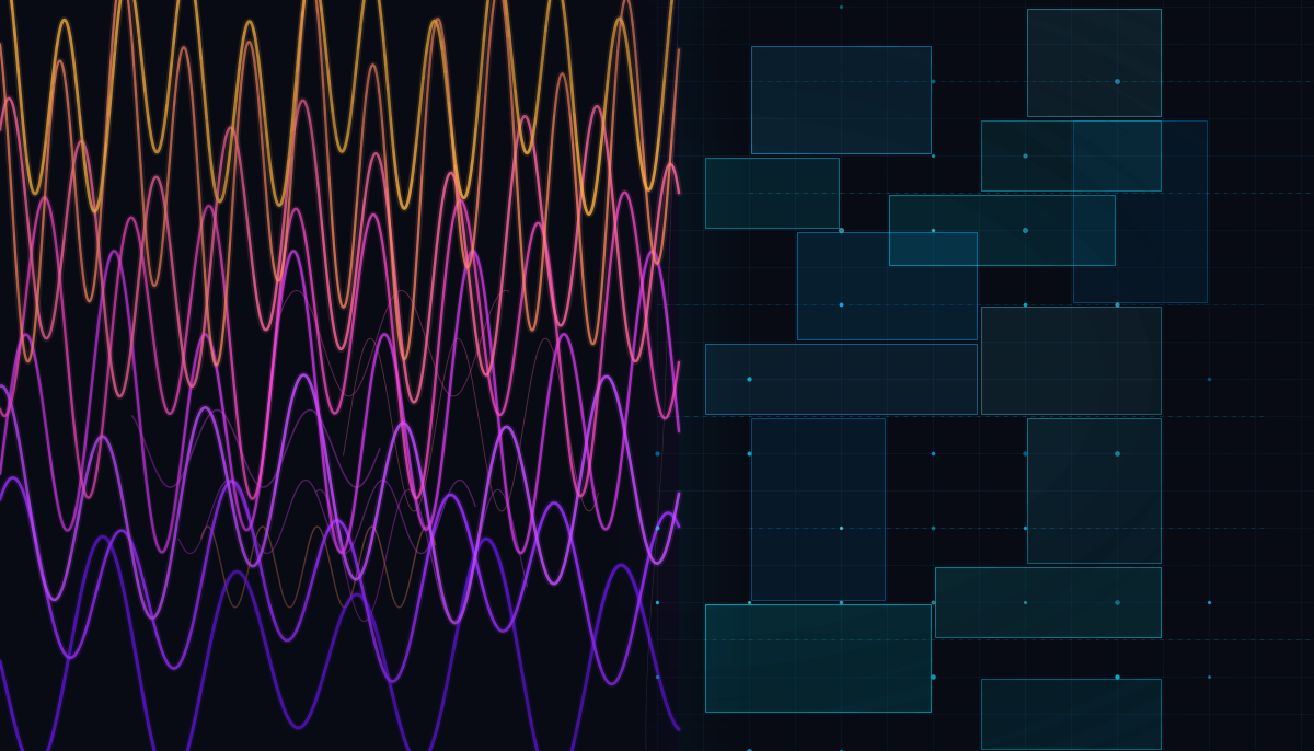 Vibe-Coding vs. Spec-driven Design – abstrakte Darstellung zweier KI-Coding-Philosophien