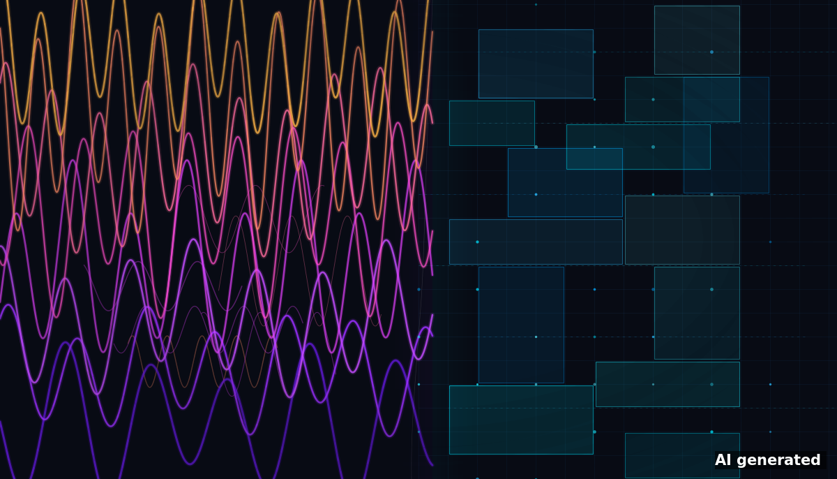 Vibe-Coding vs. Spec-driven Design – abstrakte Darstellung zweier KI-Coding-Philosophien