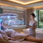 Midjourney Medical: KI-Body-Scans im Luxus-Spa Midjourney Medical: KI-Body-Scans im Luxus-Spa