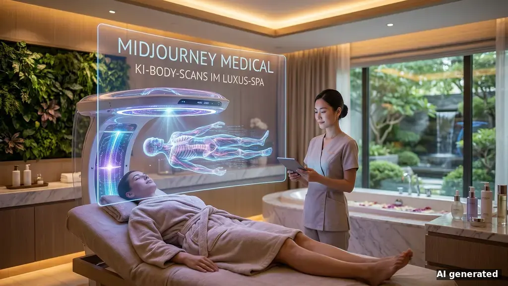 Midjourney Medical: KI-Body-Scans im Luxus-Spa