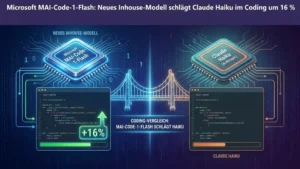 Microsoft MAI-Code-1-Flash: Neues Inhouse-Modell schlägt Claude Haiku im Coding um 16 %