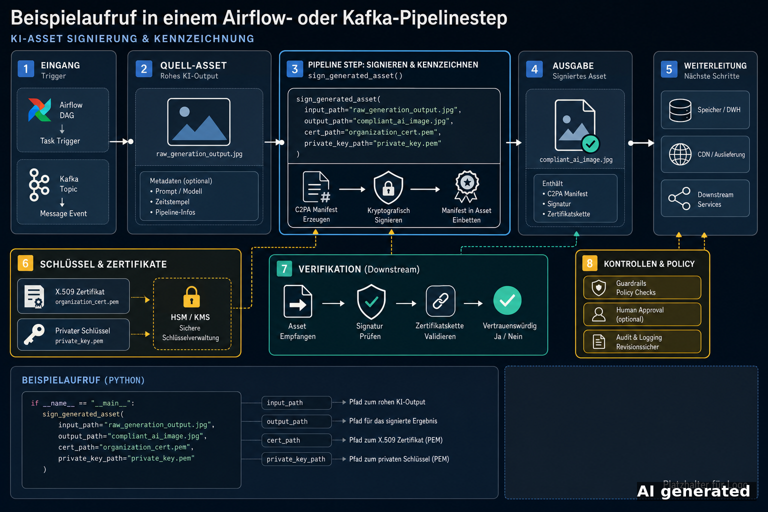 KI-Kennzeichnungspflicht: Architektur und Workflow