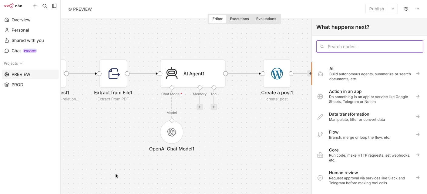 n8n - Automatisierungen und Workflows mit AI-Agenten und Integration zahlreicher Tools einfach erstellen