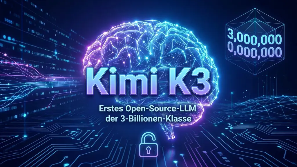 Kimi K3: Erstes Open-Source-LLM mit 2,8 Billionen Parametern