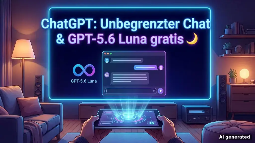 ChatGPT GPT-5.6: Unbegrenzte Text-Chats & Luna gratis