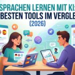Sprachen lernen mit KI: Die besten Tools im Vergleich (2026) AI: Bild zu "Sprachen lernen mit KI: Die besten Tools im Vergleich (2026)". Nicht ganz so futuristisch, gerne große typo