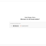 meinGPT Chat-Oberfläche mit Modellauswahl und Websuche (Quelle: meingpt.com)