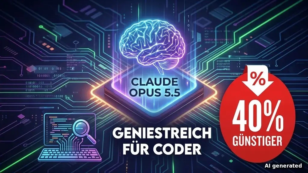 Claude Opus 5.5: 40% günstiger & schneller für Entwickler