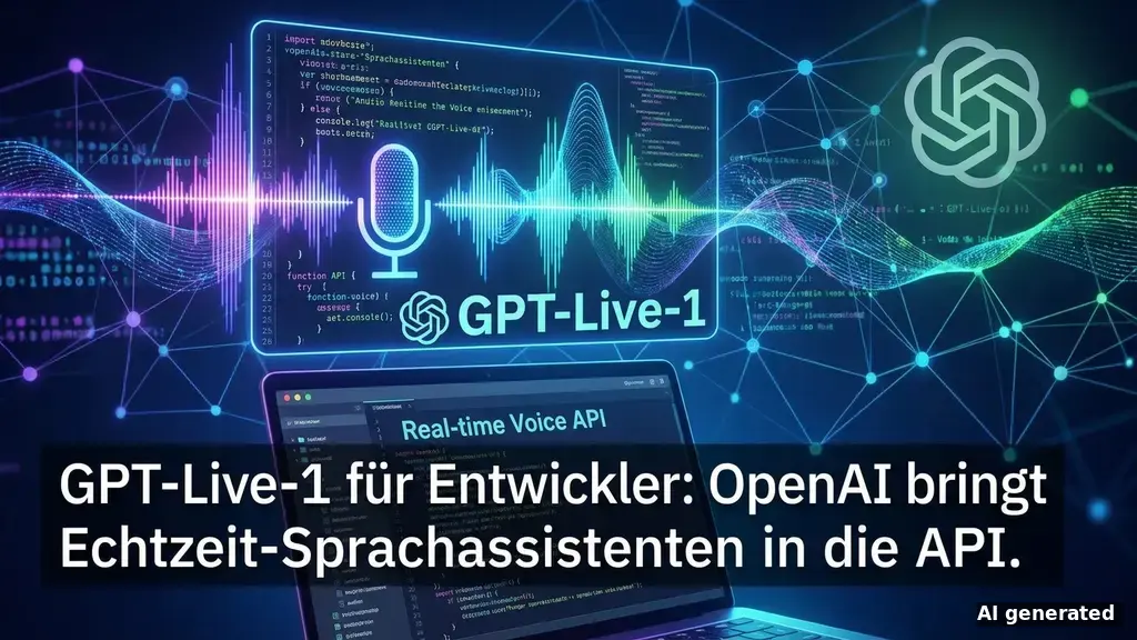 GPT-Live-1 API: OpenAI startet Echtzeit-Sprachassistenten
