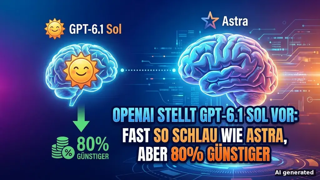 GPT-6.1 Sol: OpenAI bringt günstige Alternative zu Astra